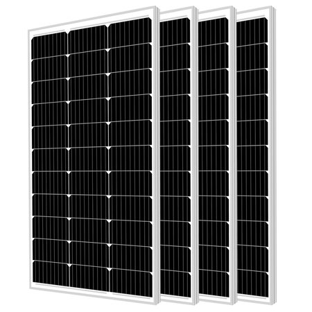 MIGHTY MAX BATTERY Monocrystalline Solar Panel, 100 W, 12V, MC4 MAX3990189